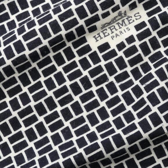 HERMES Authentic Black Silk Scarf - Picture 9 of 10